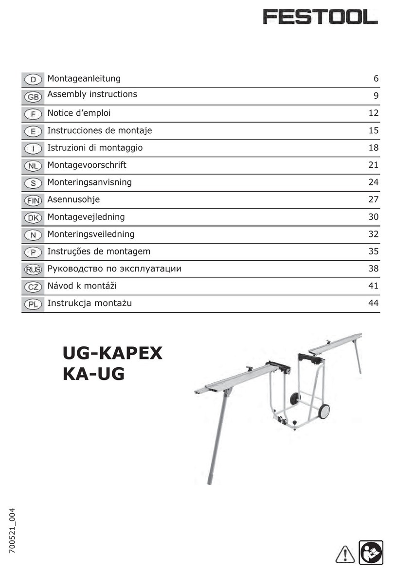 Festool UG-KAPEX Assembly instructions