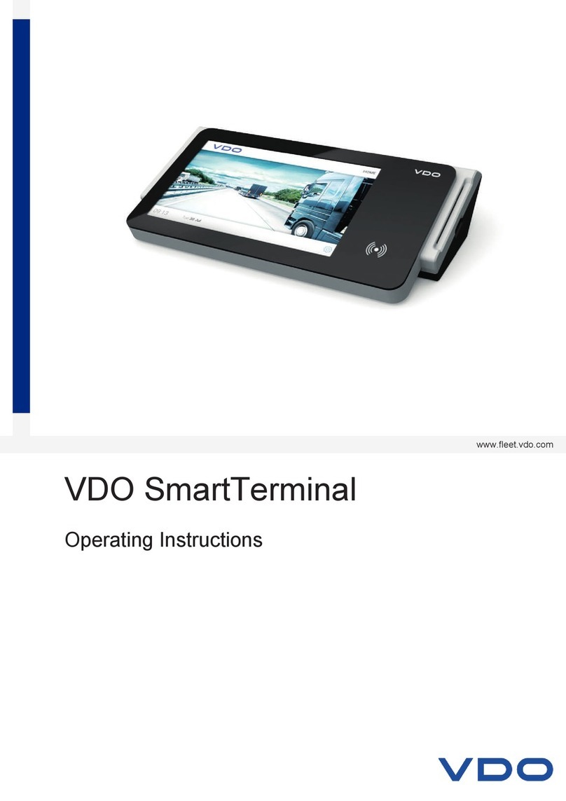 VDO SmartTerminal operating instructions