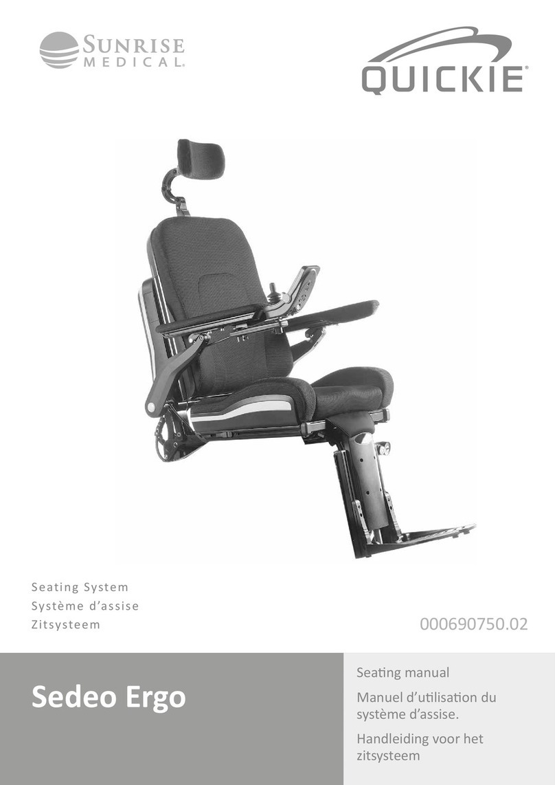 Sunrise Medical QUICKIE Sedeo Ergo Instruction Manual