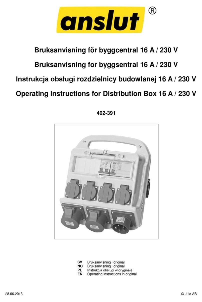 Anslut 402-391 operating instructions