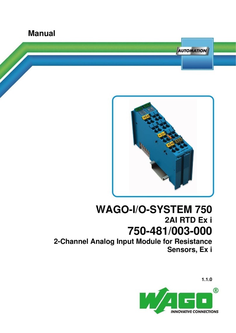 WAGO WAGO-I/O-SYSTEM 750 750-481/003-000 User manual WAGO WAGO-I/O-SYSTEM 750 750-481/003-000 User manual