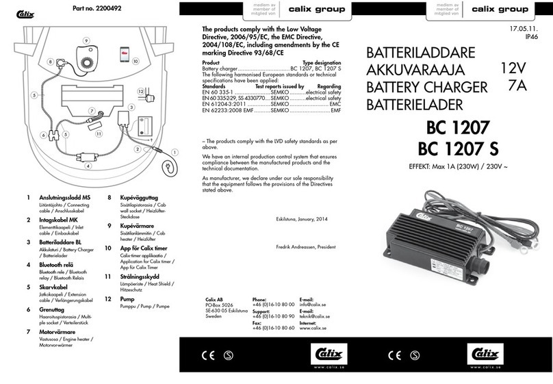 Calix BC 1207 manual