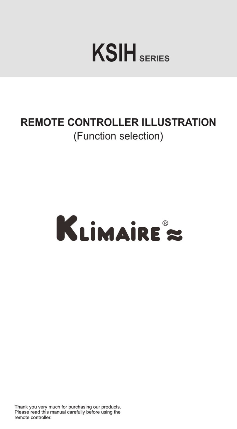 Klimaire KSIH Series manual