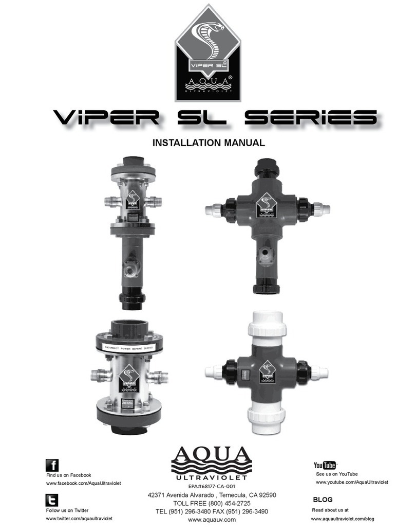Aqua Ultraviolet Viper SL Series installation manual