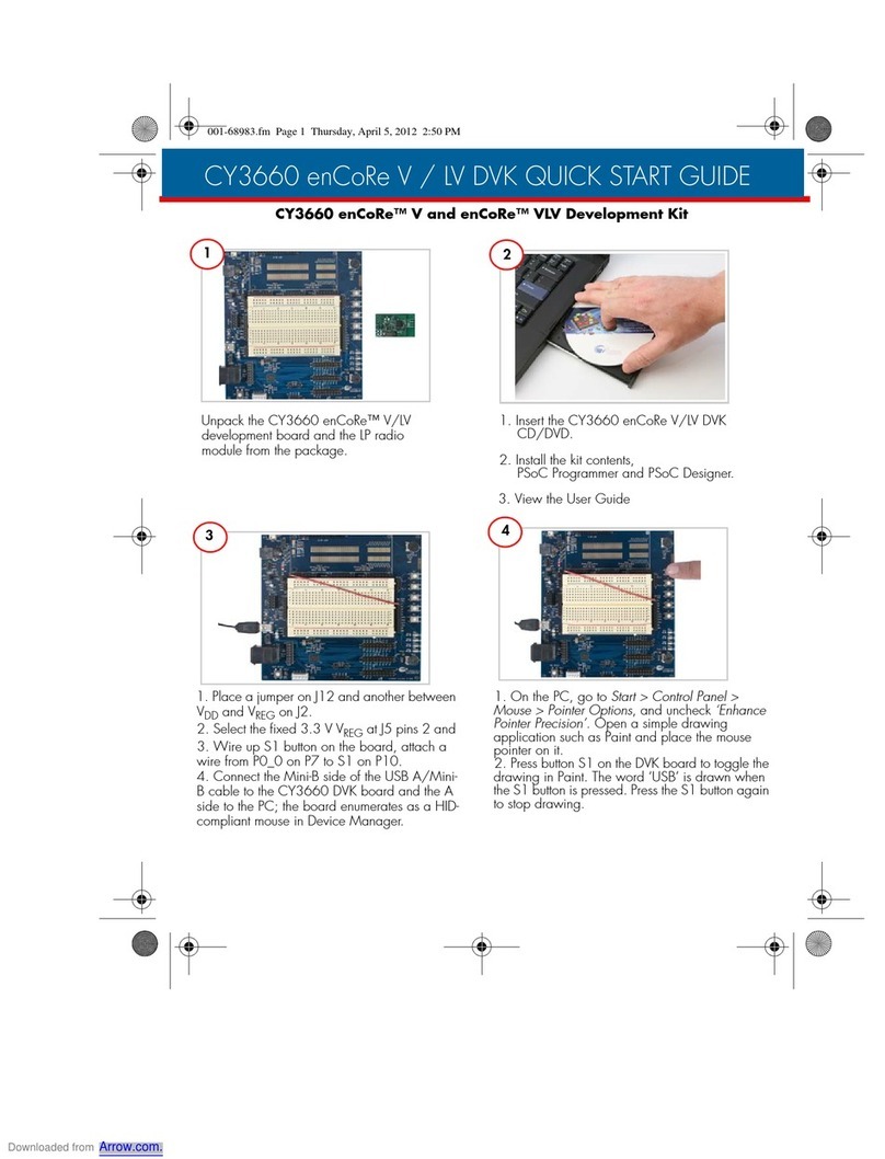 Cypress CY3660 enCoRe V User manual