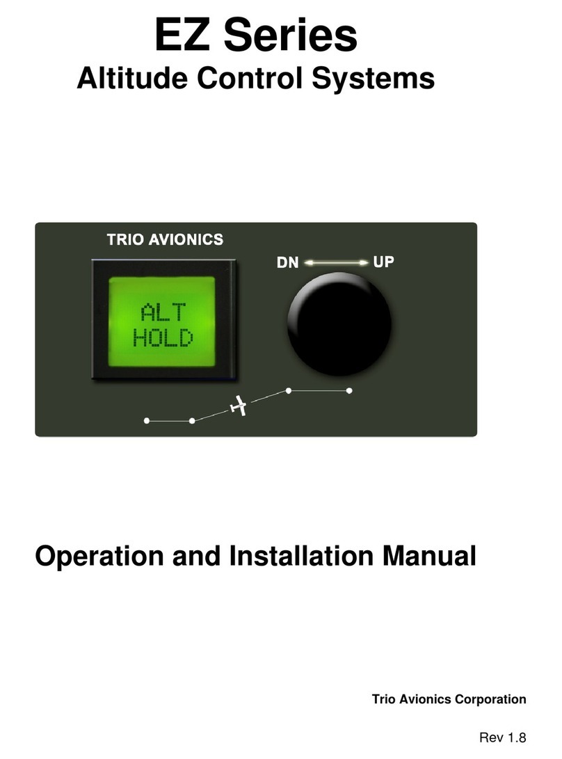 Trio Avionics EZ Series Operation and installation manual Trio Avionics EZ Series Operation and installation manual