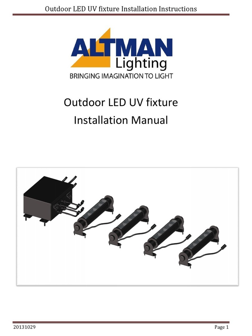 Altman SS UV Series installation manual