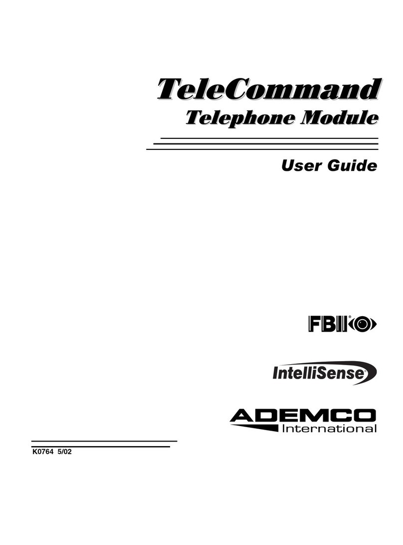ADEMCO TeleCommand User manual
