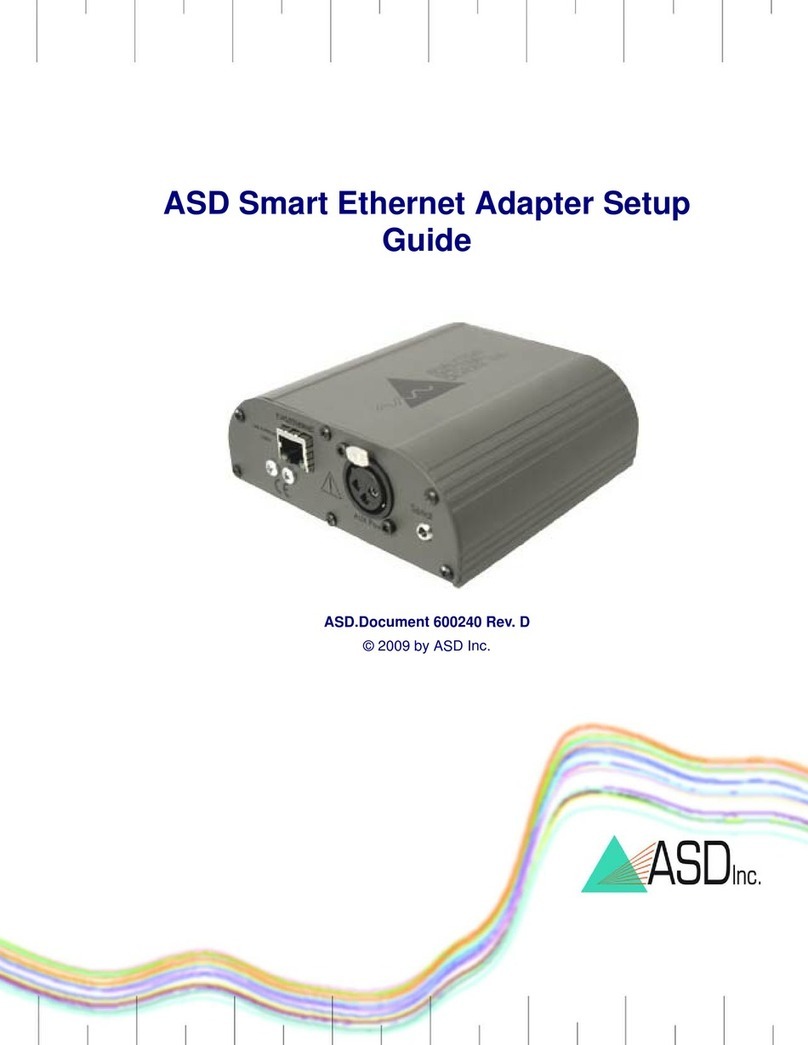 ASD Smart Ethernet Adapter Setup guide