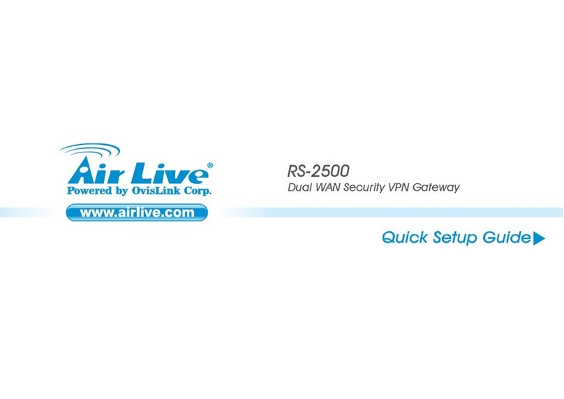 Ovislink Air Live RS-2500 Quick setup guide
