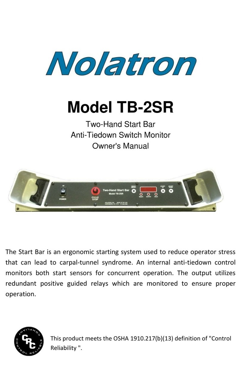 Nolatron TB-2SR owner's manual