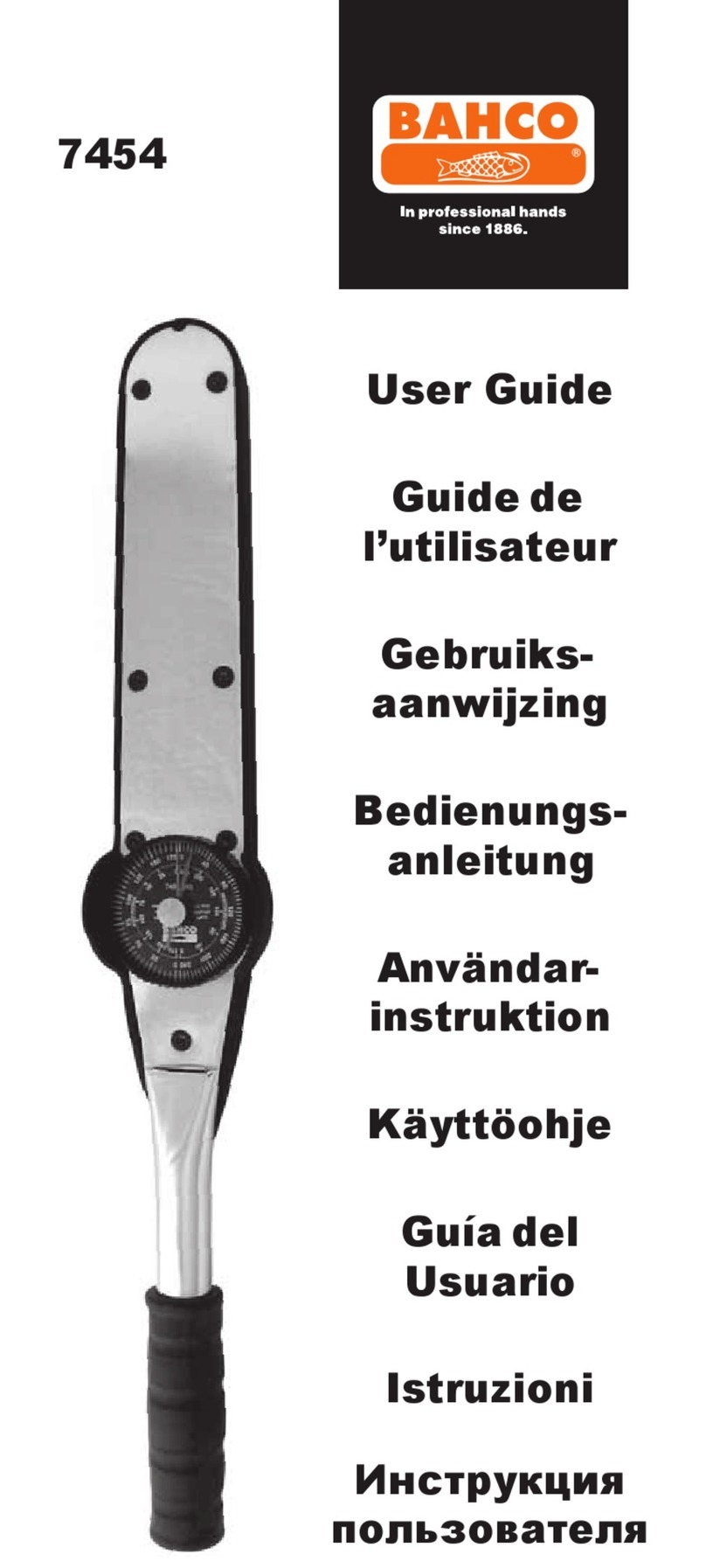Bahco 7454 User manual