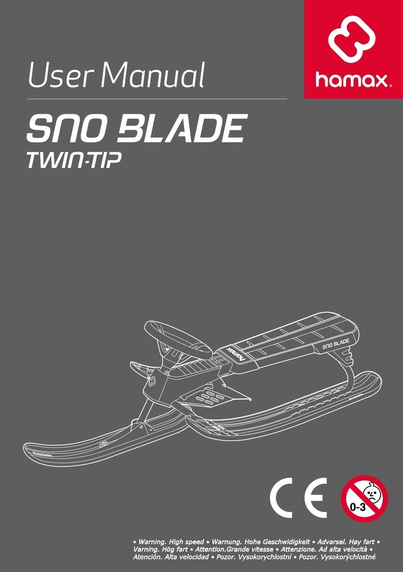 Hamax SNO BLADE TWIN-TIP user manual