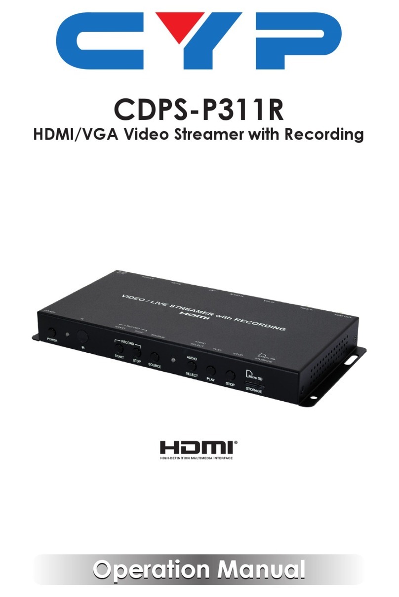 CYP CDPS-P311R User manual