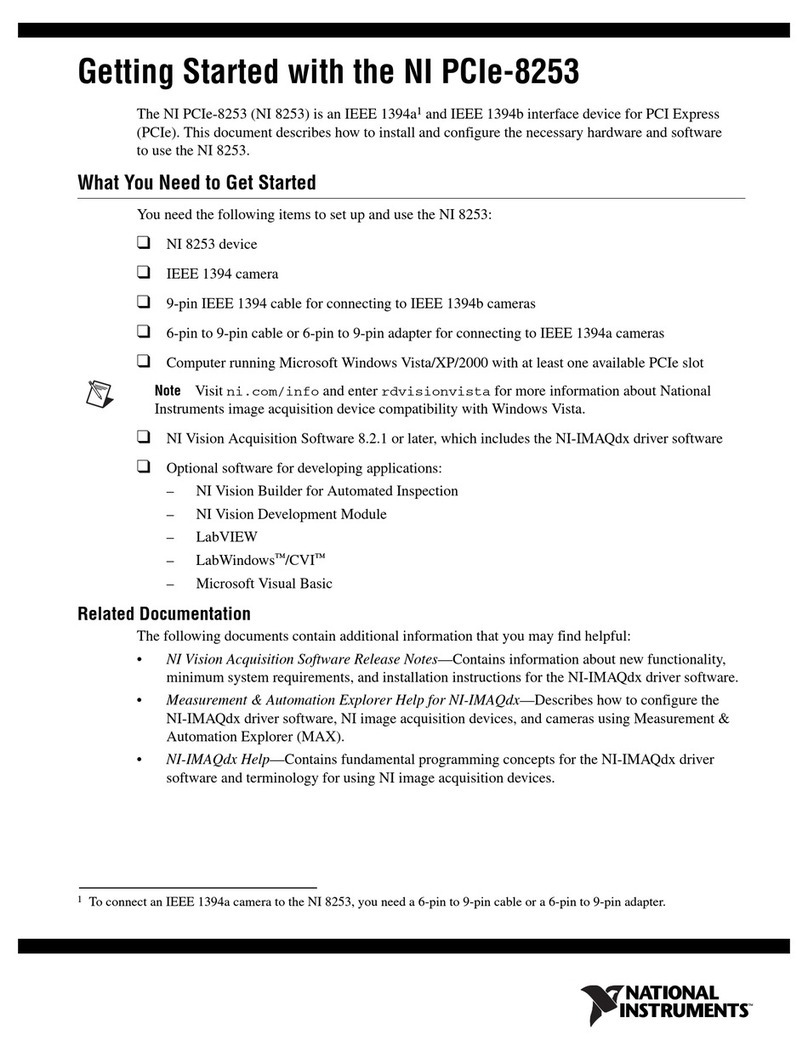 National Instruments PCIe-8253 User manual