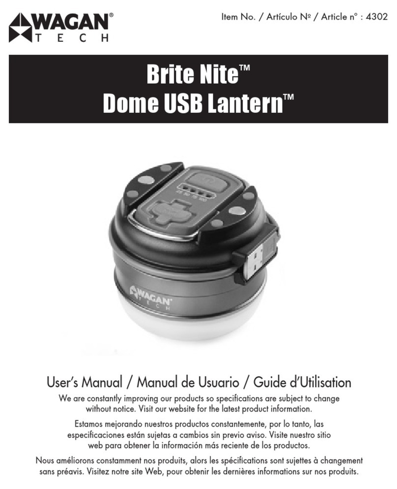 Wagan Brite Nite Dome Lantern user manual