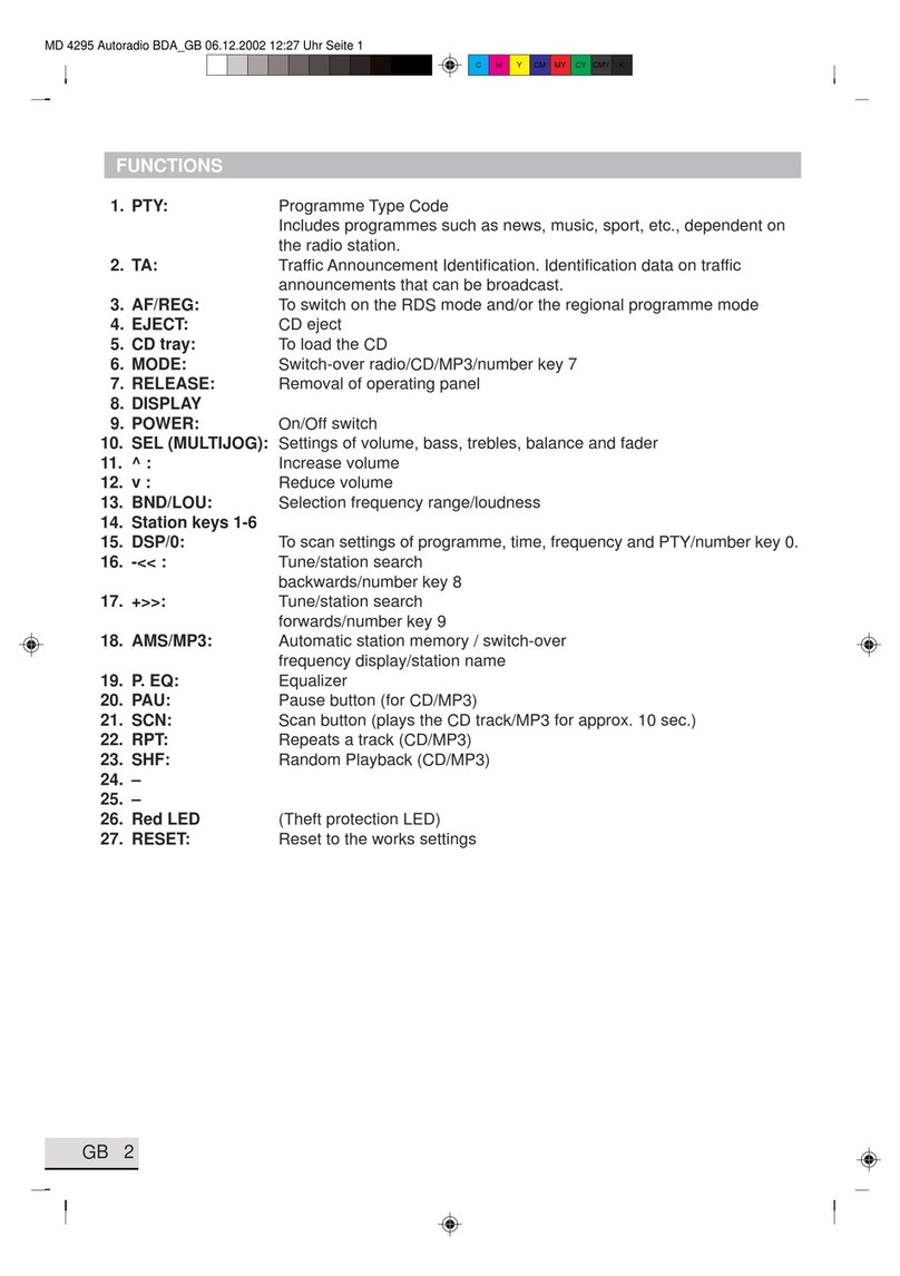 Medion MD 4295 User manual Medion MD 4295 User manual
