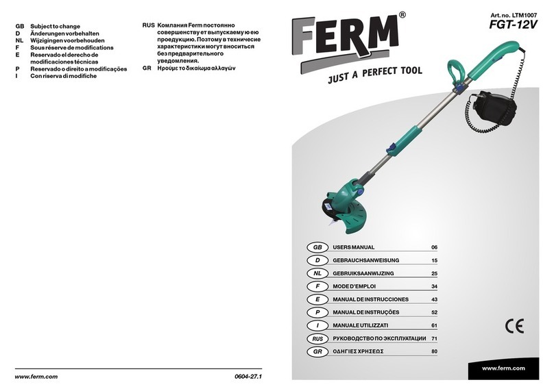 Ferm FGT-12V user manual