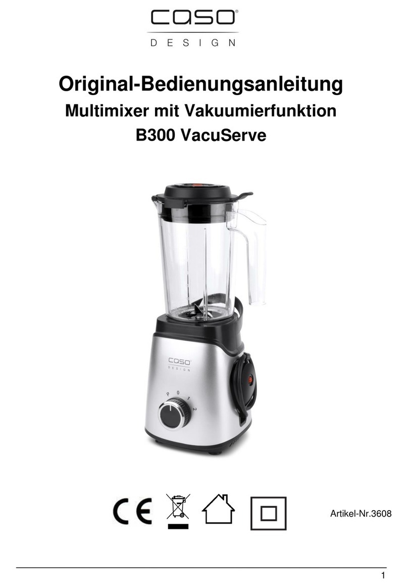 Caso B300 VacuServe operating manual