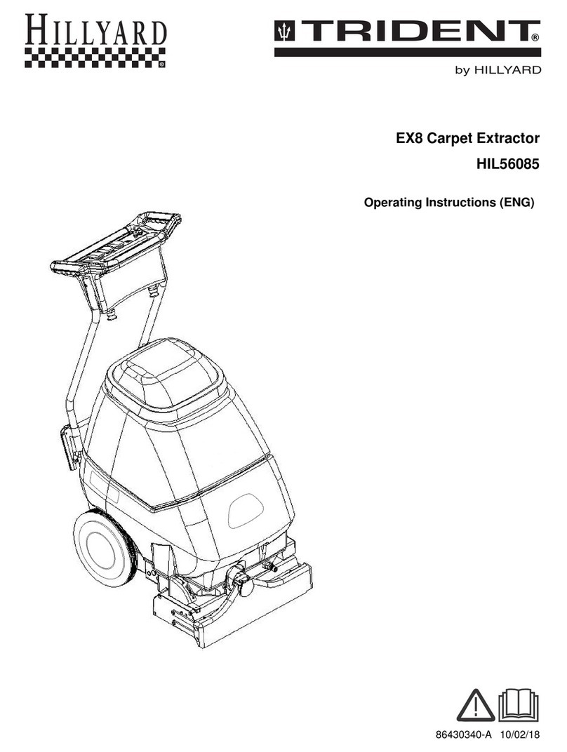 Hillyard Trident EX8 operating instructions