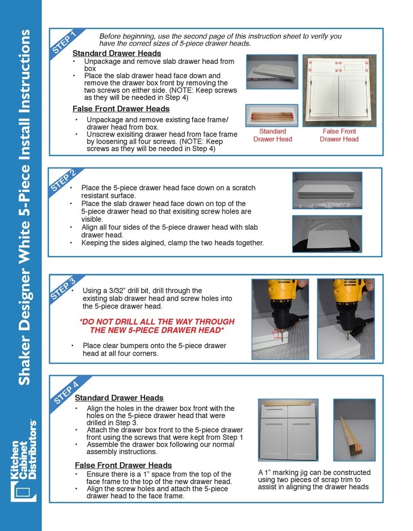 Kitchen Cabinet Distributors B12 Install instructions Kitchen Cabinet Distributors B12 Install instructions