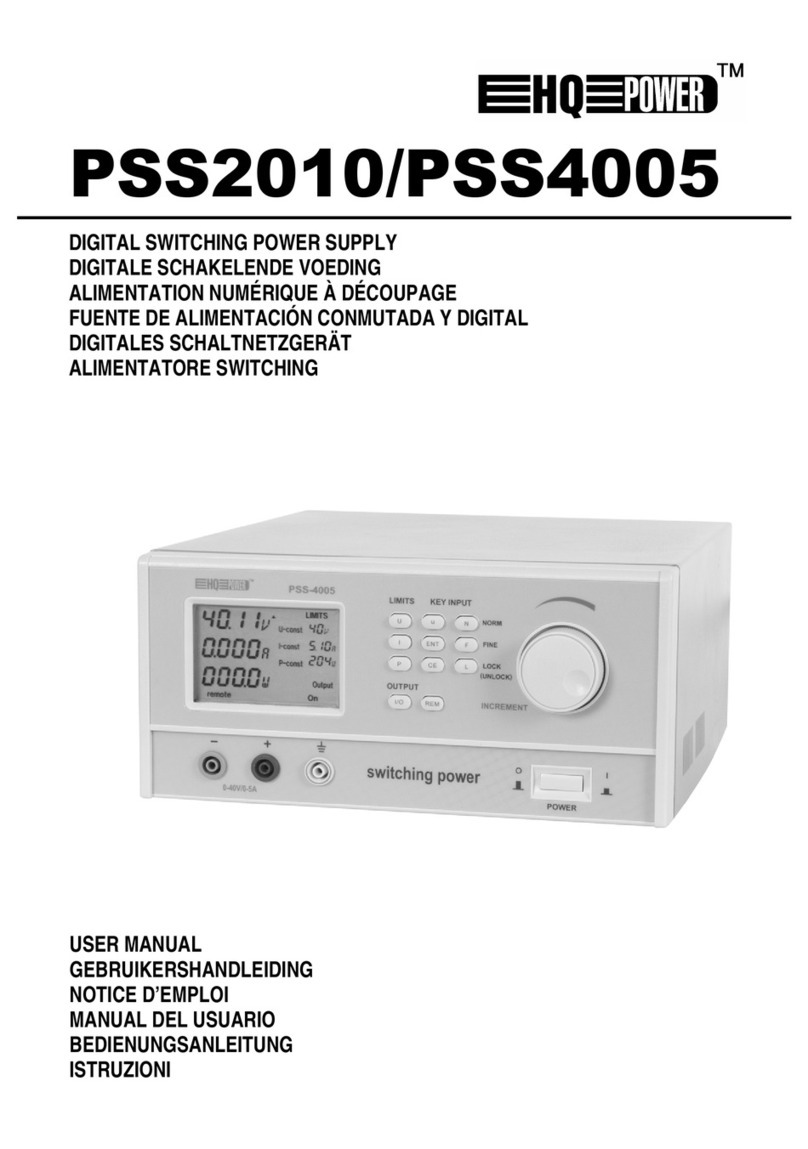 Velleman HQ-Power PSS4005 user manual