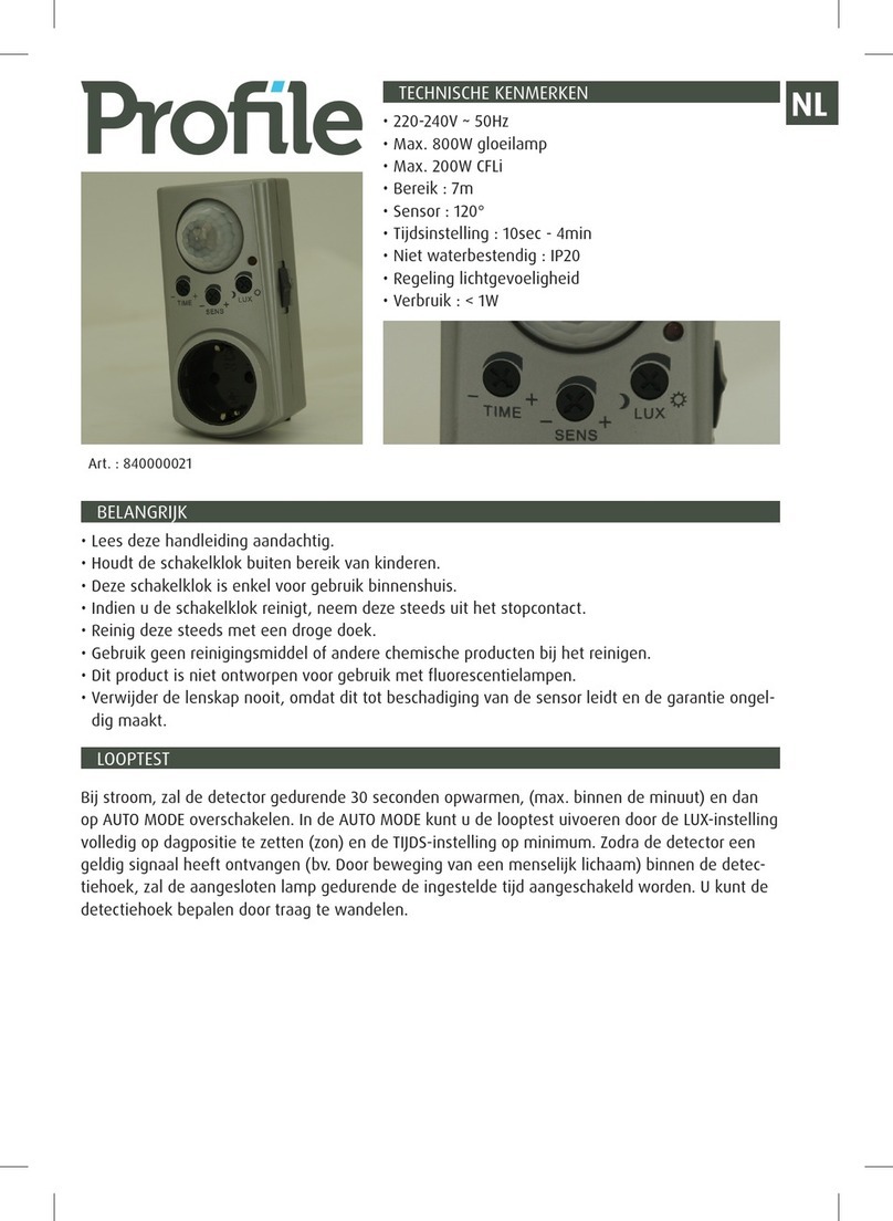 Profile 840000021 quick start guide