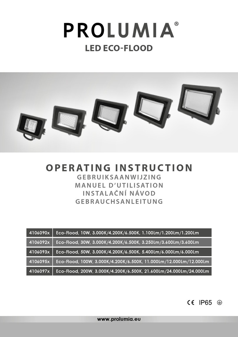 PROLUMIA 4106090 Series Operating	 instruction