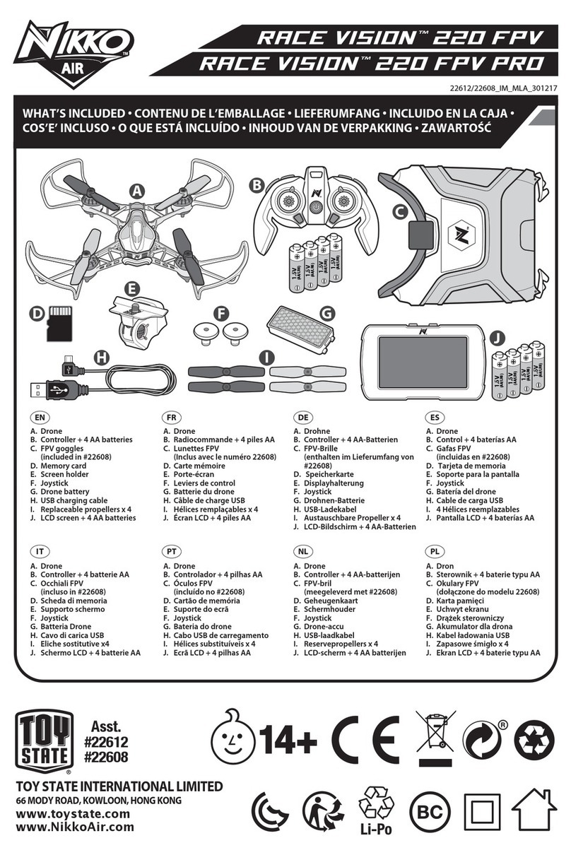 Nikko Air RACE VISION 220 FPV manual