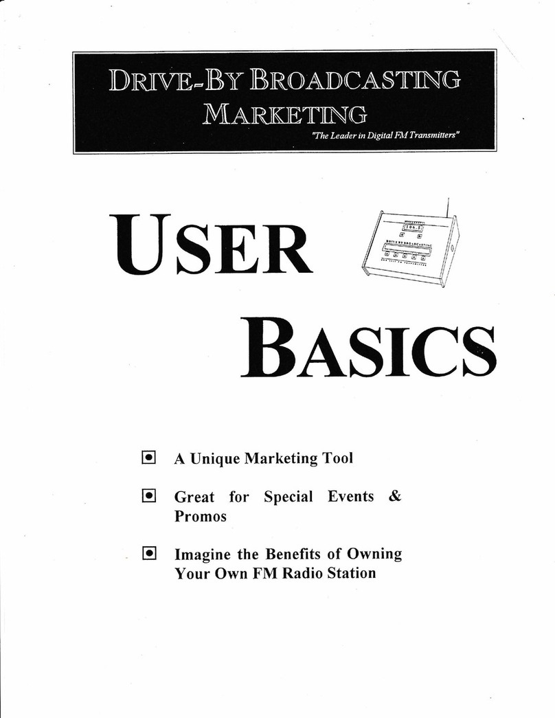Drive-By Broadcasting DGX 1050 user manual