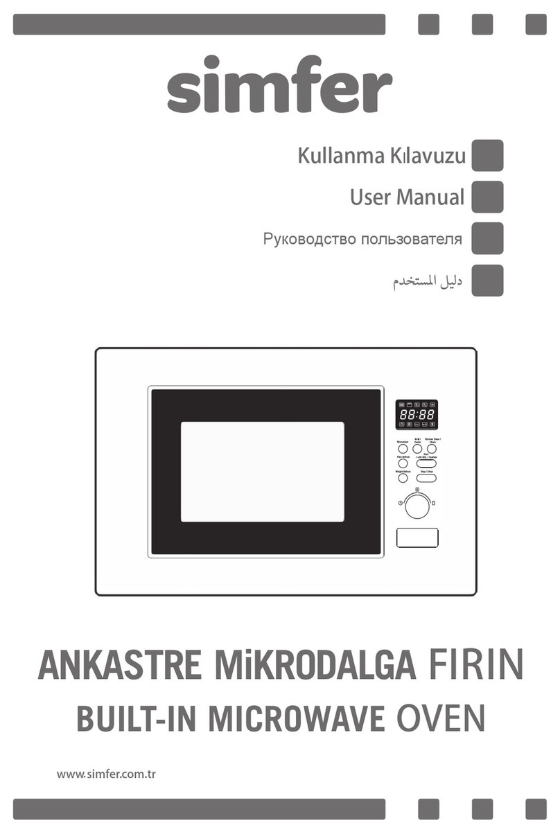 Simfer Mikrodalga MD2310 user manual