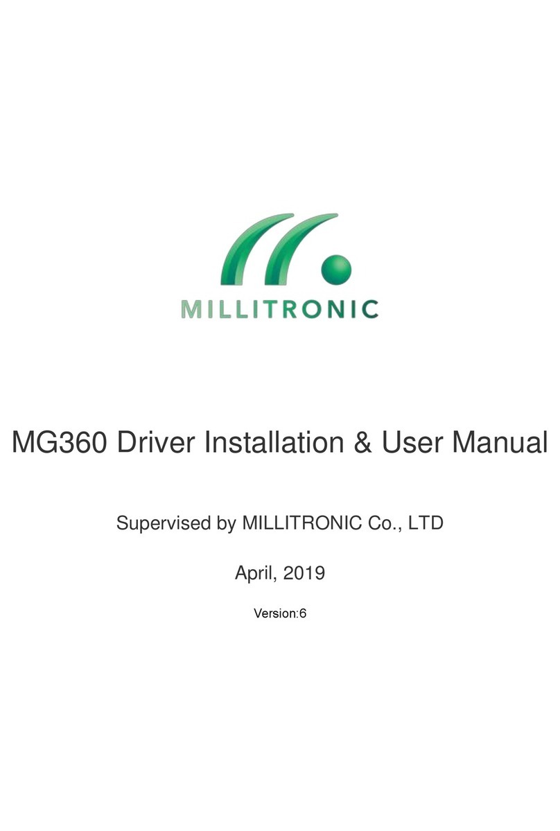 Millitronic MG360 Driver Installation & User Manual