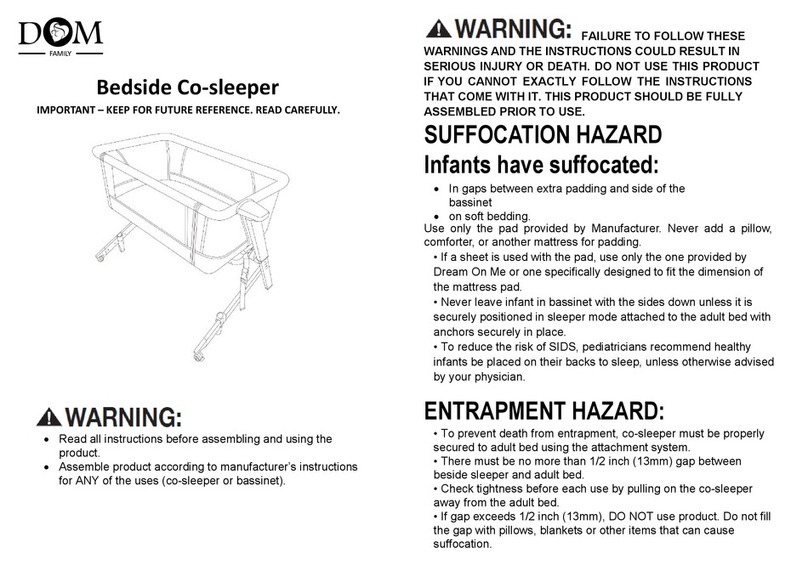 DOM Bedside Co-sleeper manual