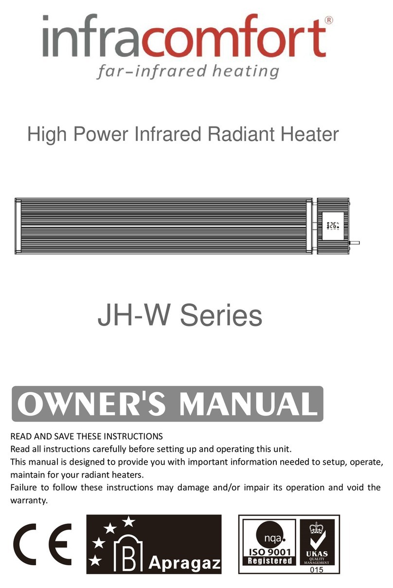 Infracomfort JH-10W owner's manual