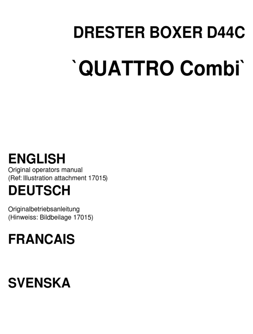 Drester Boxer D44C QUATTRO Combi Operator's manual