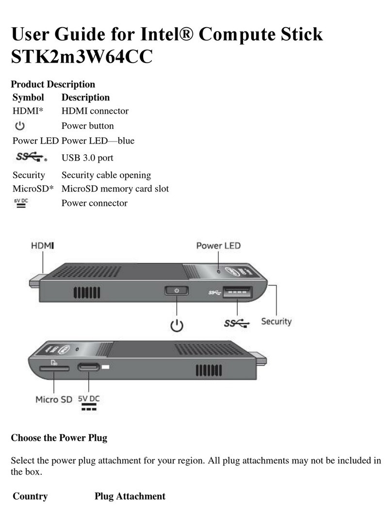 Intel Compute Stick STK2m3W64CC User manual