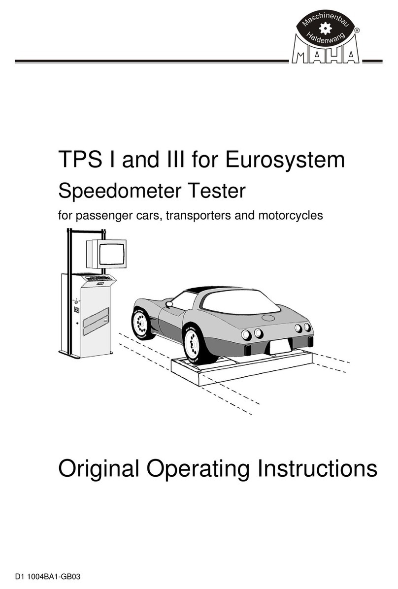 MAHA TPS I operating instructions