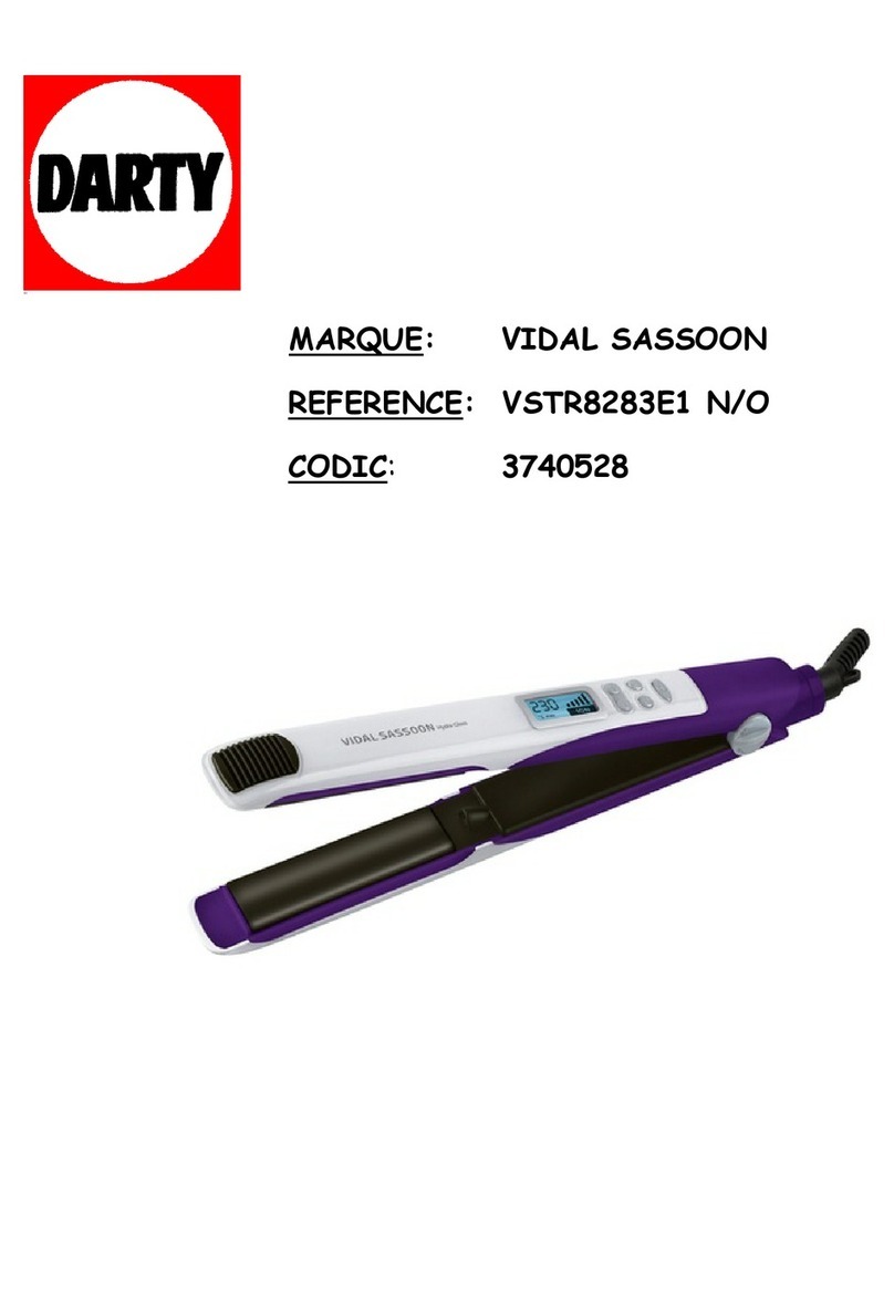 Vidal Sassoon VSST2967UK1 Instruction booklet