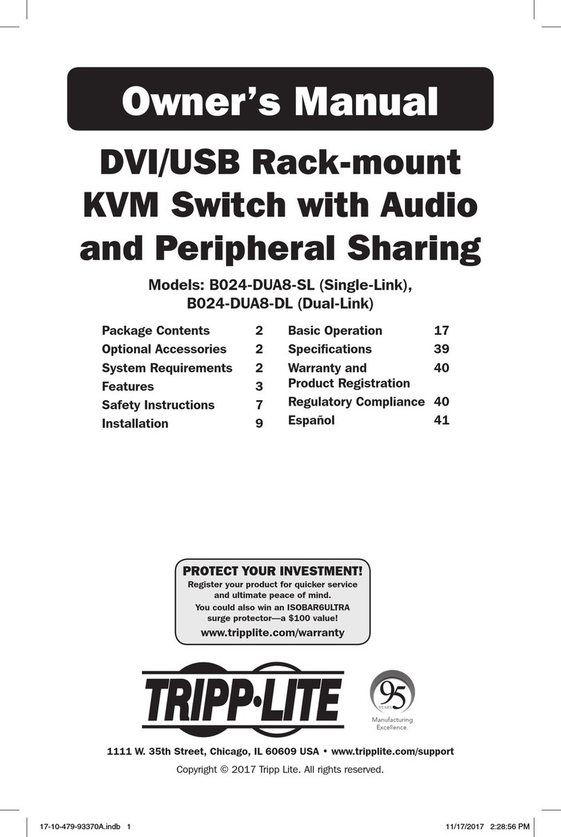 Tripp Lite B024-DUA8-SL User manual Tripp Lite B024-DUA8-SL User manual