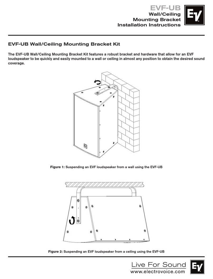 Electro-Voice EVF-UB installation instructions