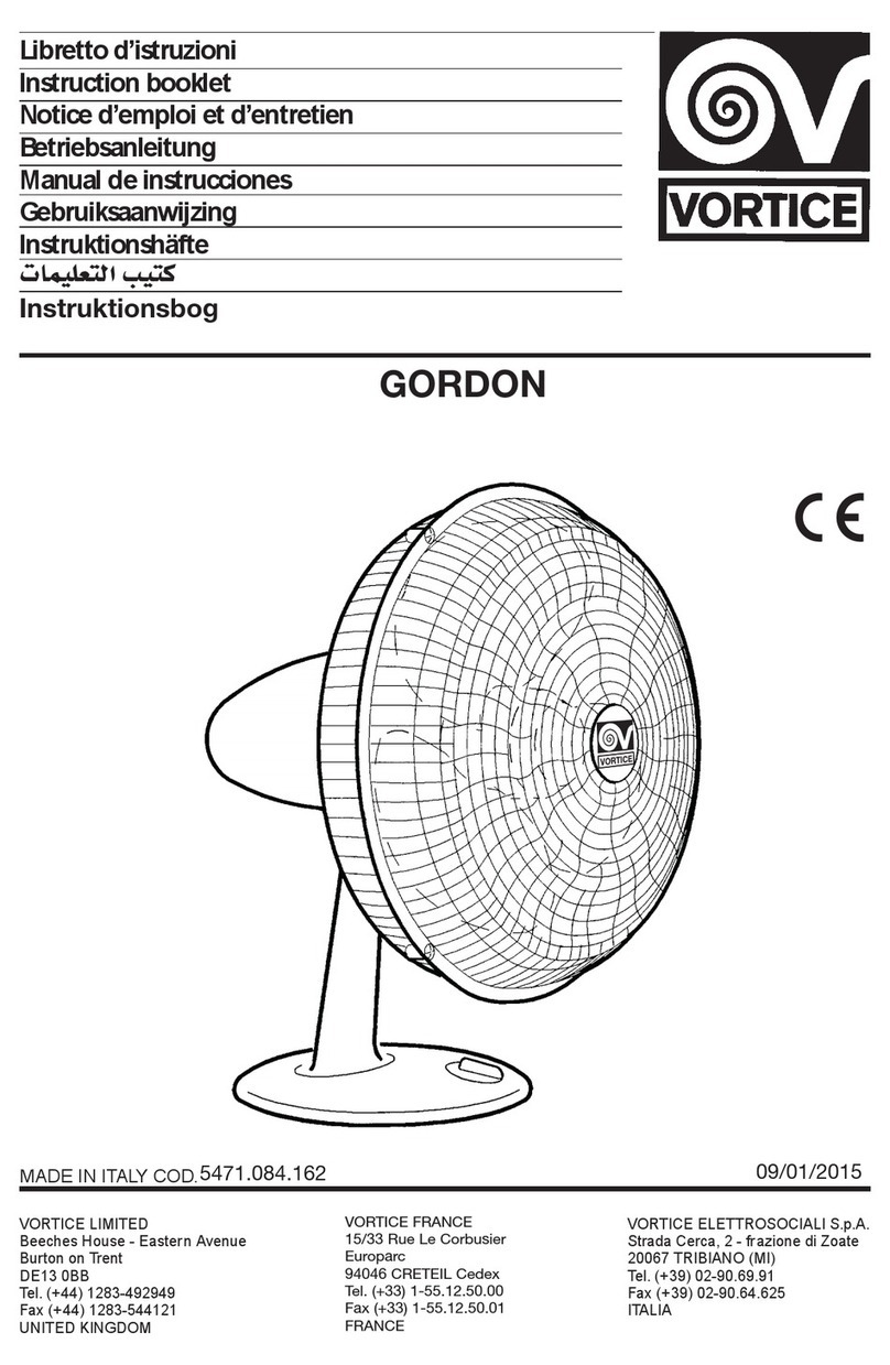 Vortice GORDON User manual