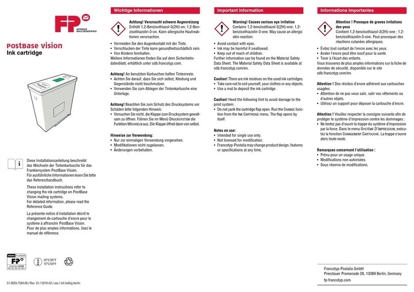 FP PostBase Vision Important information
