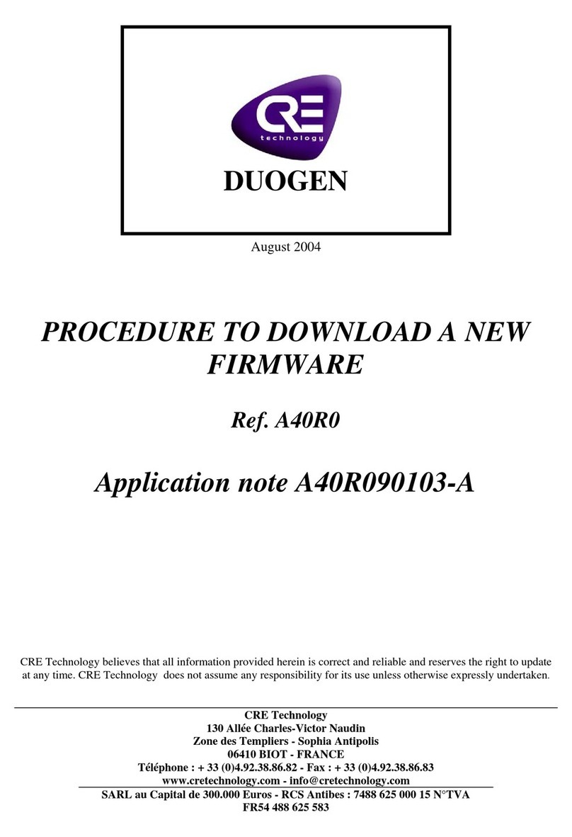 CRE Technology A40R090103-A Application
