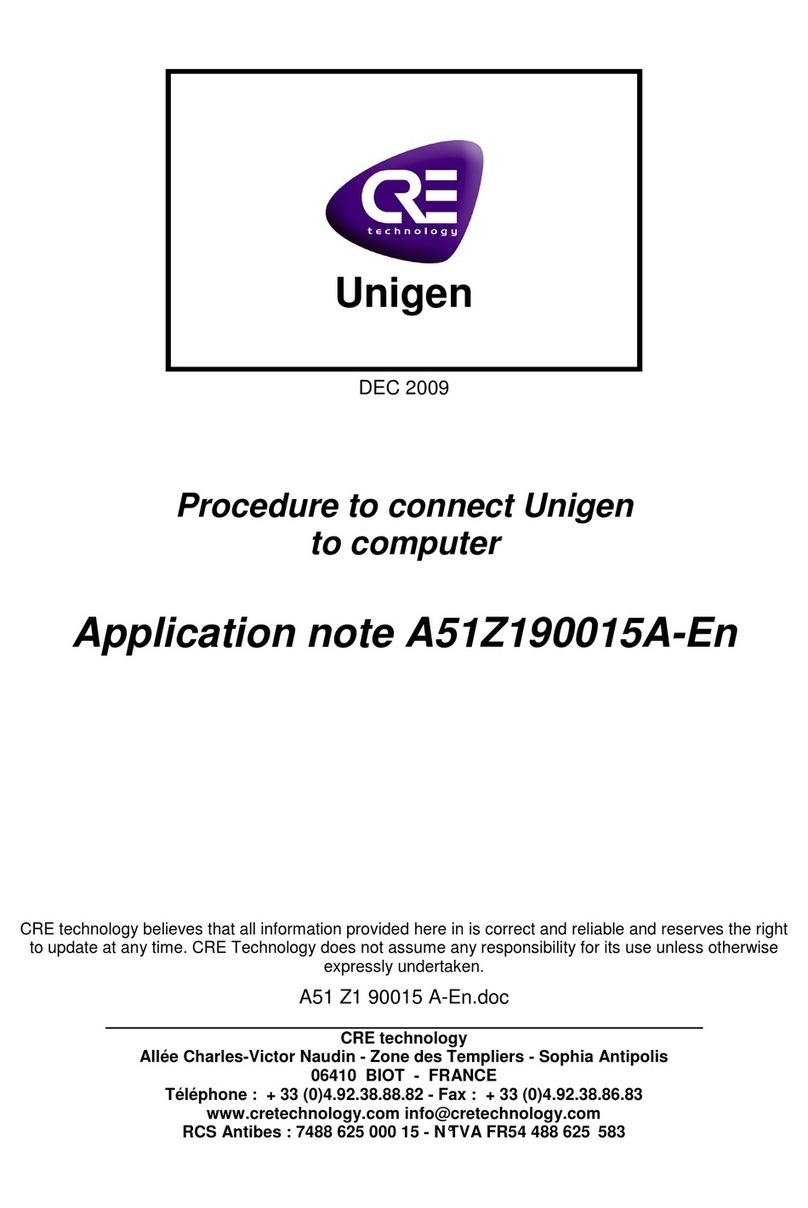 CRE Technology A51Z190015A-En User guide