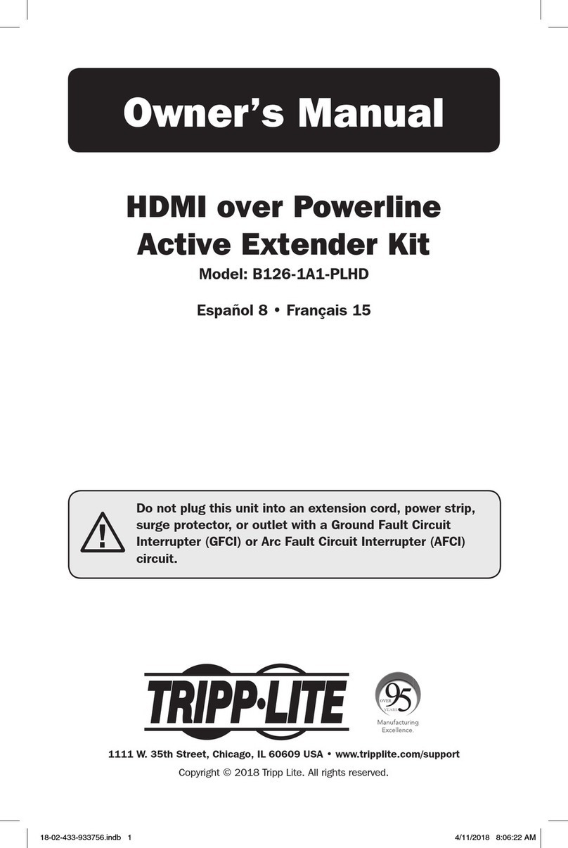 Tripp Lite B126-1A1-PLHD owner's manual