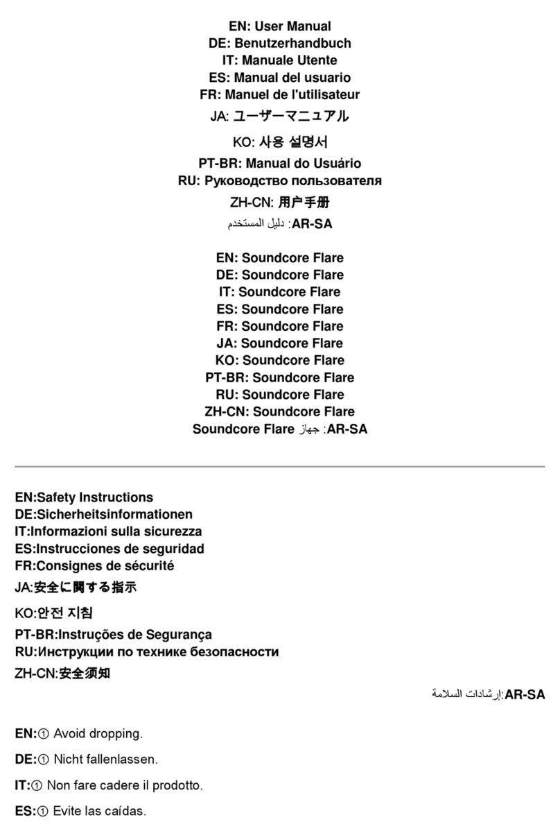 Soundcore Flare user manual
