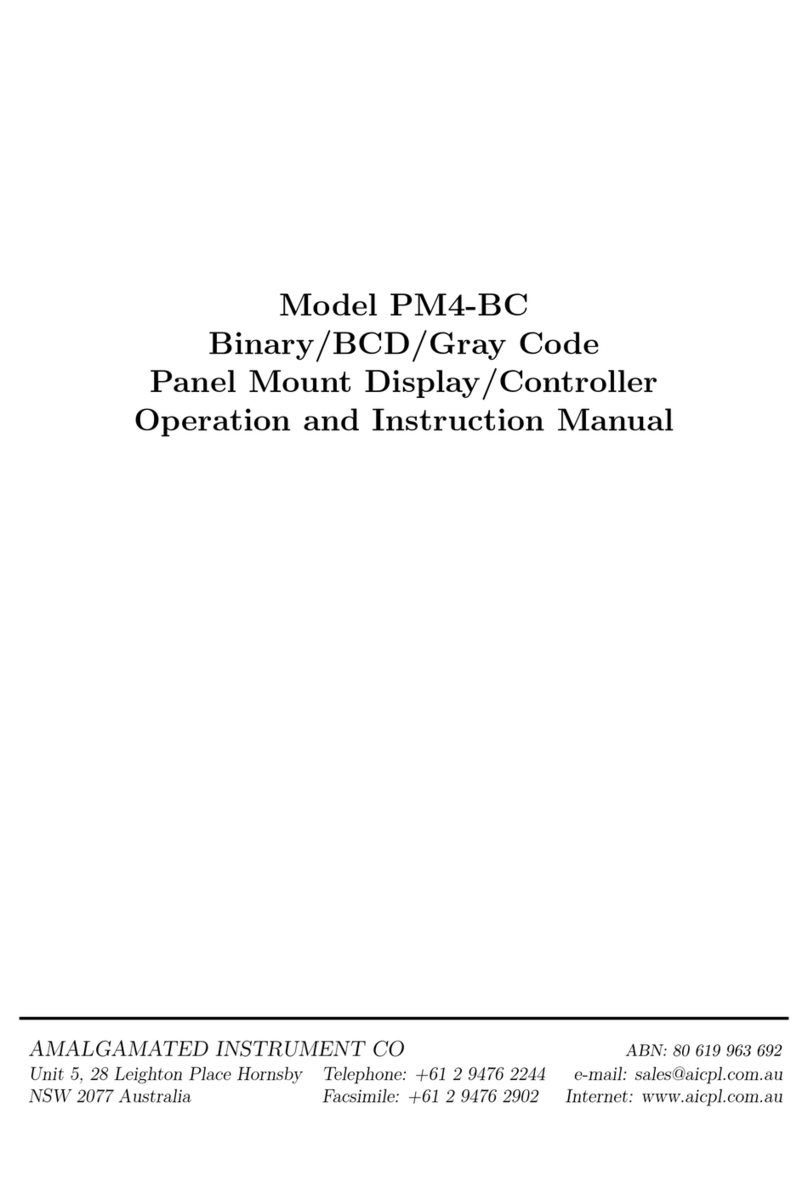 AMALGAMATED INSTRUMENT PM4-BC Guide