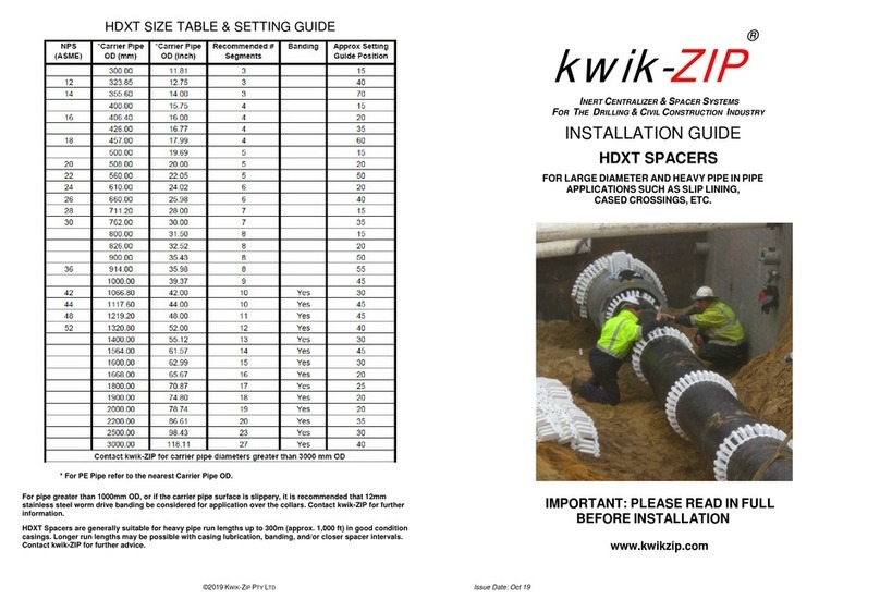 kwik-ZIP HDXT Series User manual