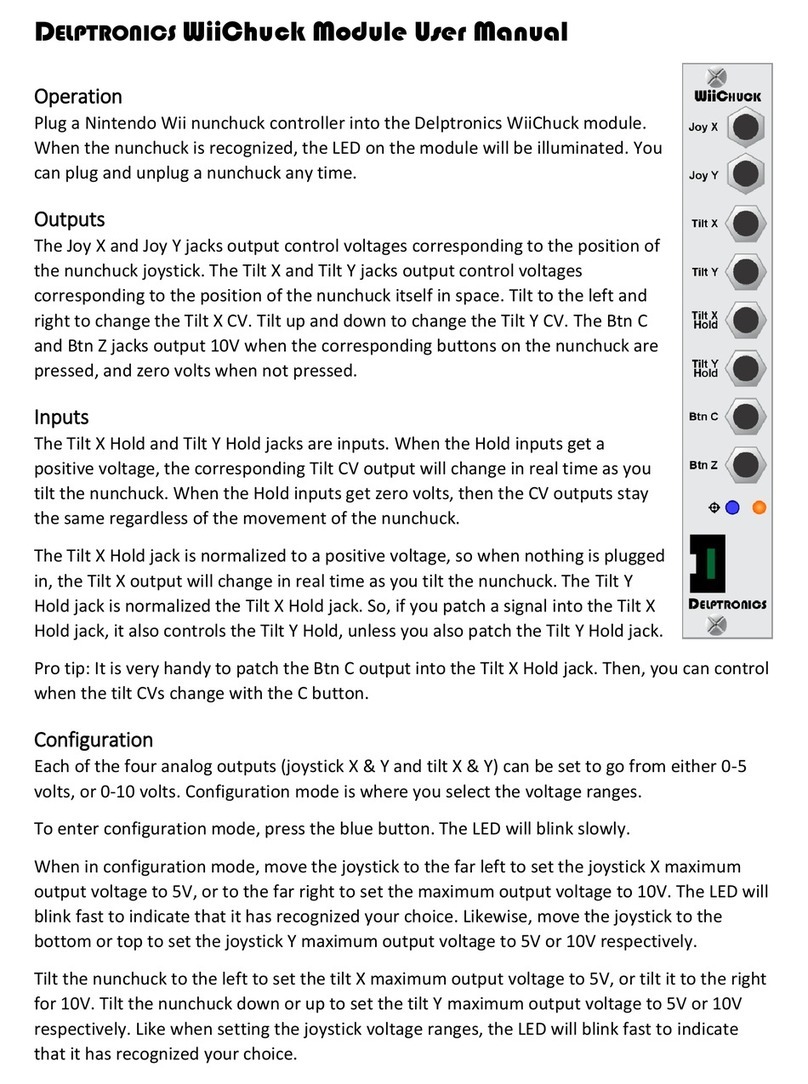 Delptronics WiiChuck user manual