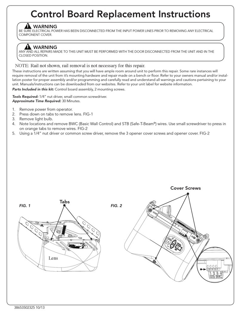 Genie 38647R.S Replacement instructions